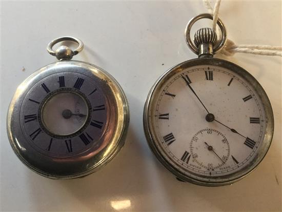 Two silver pocket watches